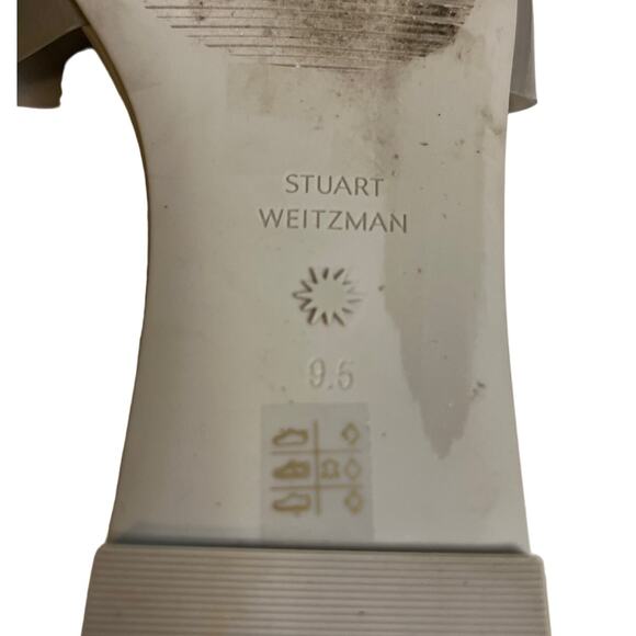 Stuart Weitzman Women's Summer Flat Sandals  in Perla Sz 9.5 - Picture 7 of 7